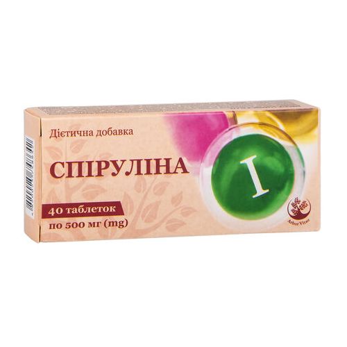 Спіруліна таблетки 40 шт. - фото №1 Спіруліна таблетки 40 шт.