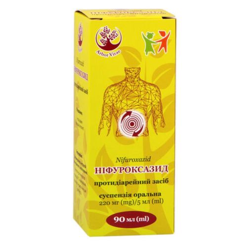 Нифуроксазид 220 мг/5 мл суспензия оральная 90 мл - фото №1 Нифуроксазид 220 мг/5 мл суспензия оральная 90 мл