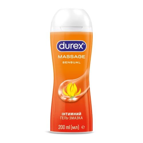 Інтимний гель-змазка DUREX Massage Sensual (з Іланг Ілангом), 200 мл (лубрикант) - фото №1 Інтимний гель-змазка DUREX Massage Sensual (з Іланг Ілангом), 200 мл (лубрикант)