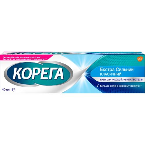 Крем Корега Екстра сильний 40 мл - фото №1 Крем Корега Екстра сильний 40 мл