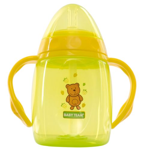 Поїльник з трубочкою та ручками Baby Team (5003) 250 мл - фото №1 Поїльник з трубочкою та ручками Baby Team (5003) 250 мл