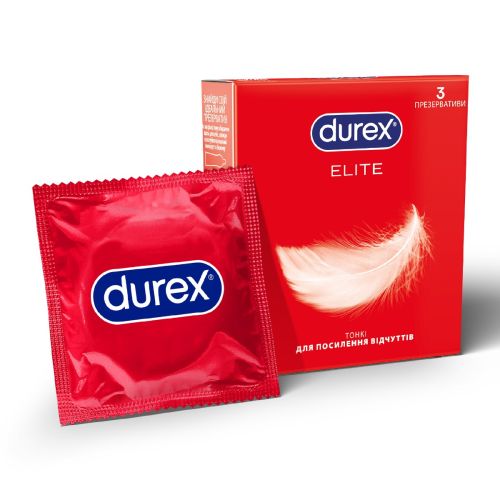 Презервативы латексные с силиконовой смазкой DUREX Elite (тонкие), 3 шт. - фото №1 Презервативы латексные с силиконовой смазкой DUREX Elite (тонкие), 3 шт.