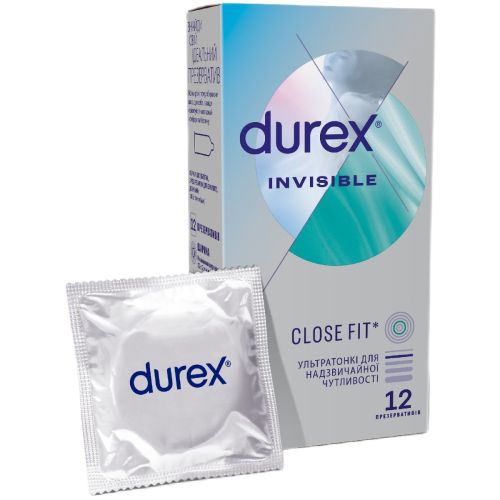Презервативы Durex Invisible (ультратонкие) №12 - фото №1 Презервативы Durex Invisible (ультратонкие) №12