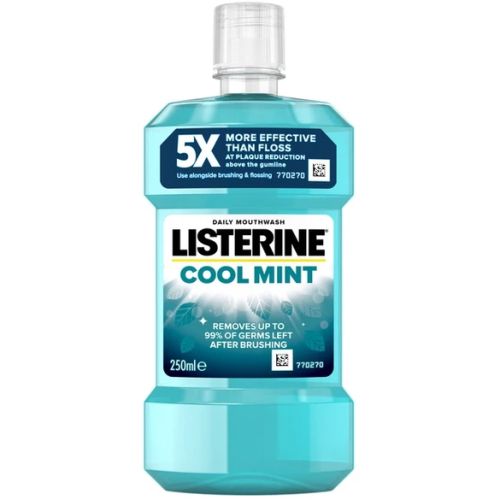 Ополіскувач для ротової порожнини Listerine Cool Mint Свіжа м'ята 250 мл - фото №1 Ополіскувач для ротової порожнини Listerine Cool Mint Свіжа м'ята 250 мл