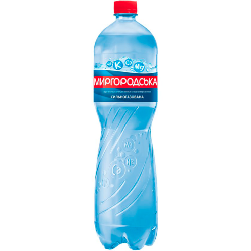 Вода мінеральна Миргородська газована 1,5 л - фото №1 Вода мінеральна Миргородська газована 1,5 л