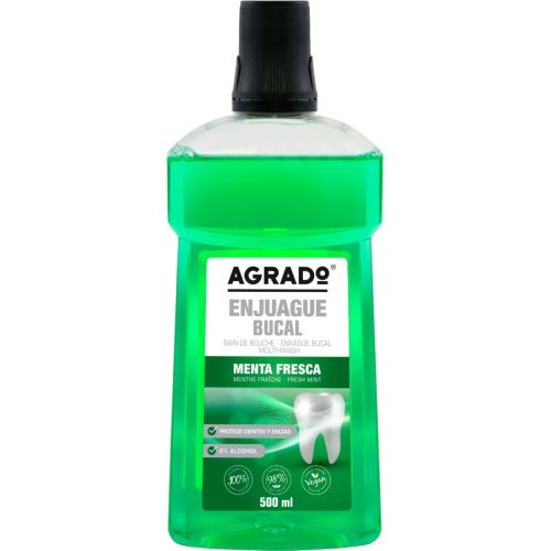 Ополіскувач Agrado для ротової порожнини М'ята 500 мл - фото №1 Ополіскувач Agrado для ротової порожнини М'ята 500 мл
