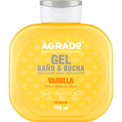 Гель Agrado для душа Ваниль 750 мл - фото №1 Гель Agrado для душа Ваниль 750 мл