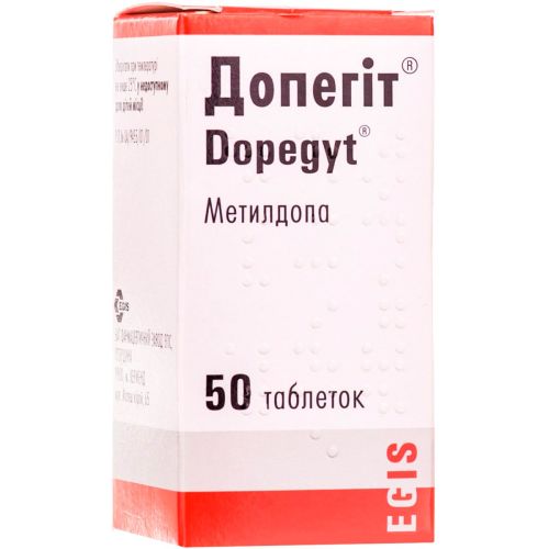 Допегит 250 мг таблетки №50 - фото №1 Допегит 250 мг таблетки №50