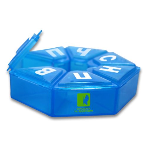 Органайзер пластиковий Enjee РТ 6073 для таблеток Ромашка - фото №1 Органайзер пластиковий Enjee РТ 6073 для таблеток Ромашка