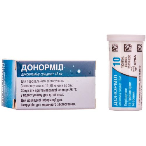 Донорміл таблетки №10 - фото №1 Донорміл таблетки №10