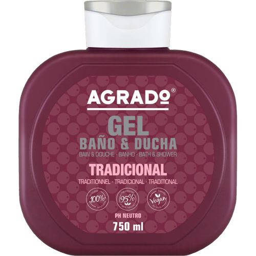 Гель Agrado для душа Традиционный 750 мл - фото №1 Гель Agrado для душа Традиционный 750 мл