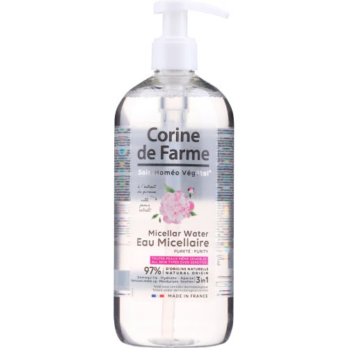 Вода Corine De Farme мицеллярная Purity для лица 500 мл - фото №1 Вода Corine De Farme мицеллярная Purity для лица 500 мл