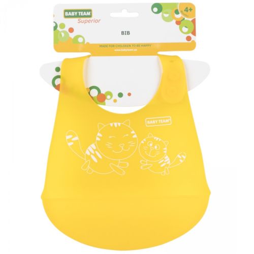 Нагрудник Baby Team (Беби Тим) силиконовый - фото №1 Нагрудник Baby Team (Беби Тим) силиконовый