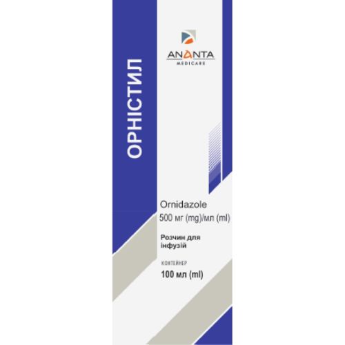 Орнистил раствор для инфузий 500 мг/100 мл контейнер 100 мл - фото №1 Орнистил раствор для инфузий 500 мг/100 мл контейнер 100 мл