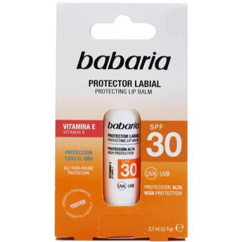 Бальзам Babaria (Бабария) защитный для губ SPF30 5,7 мл - фото №1 Бальзам Babaria (Бабария) защитный для губ SPF30 5,7 мл