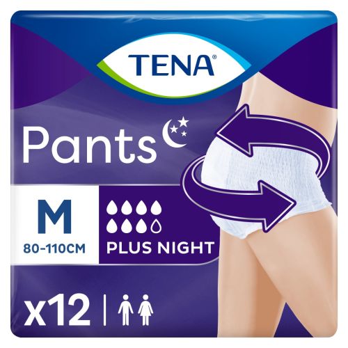Підгузники для дорослих Tena Pants Plus Night Medium №12 - фото №1 Підгузники для дорослих Tena Pants Plus Night Medium №12
