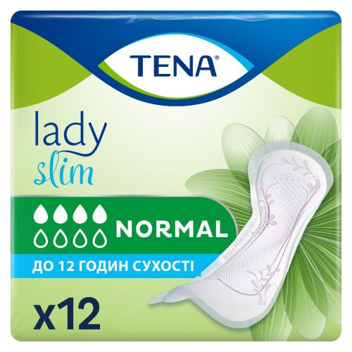Прокладки TENA урологічні жіночі Lady Slim Normal №12 - фото №1 Прокладки TENA урологічні жіночі Lady Slim Normal №12