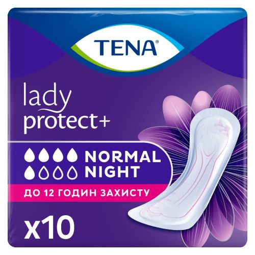 Прокладки урологічні Tena (Тена) Lady Normal Night №10 - фото №1 Прокладки урологічні Tena (Тена) Lady Normal Night №10