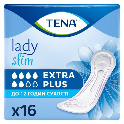 Прокладки урологические Tena (Тена) Lady Slim Extra Plus №16 - фото №1 Прокладки урологические Tena (Тена) Lady Slim Extra Plus №16