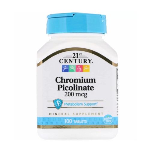 Піколінат хрому 200 мкг таблетки №100 - фото №1 Піколінат хрому 200 мкг таблетки №100