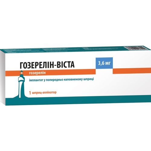 Гозерелин-Виста имплантант по 3,6 мг шприц №1 - фото №1 Гозерелин-Виста имплантант по 3,6 мг шприц №1