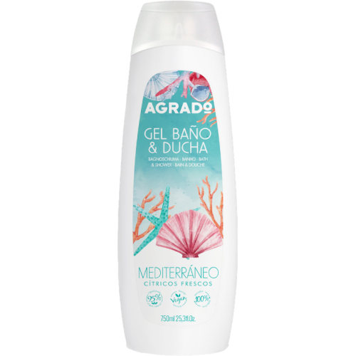 Гель Agrado для душа Среднеземноморский 750 мл - фото №1 Гель Agrado для душа Среднеземноморский 750 мл