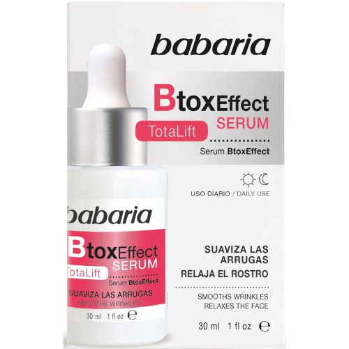 Сыворотка Babaria (Бабария) Btox Effect с эффектом ботокса, 30 мл - фото №1 Сыворотка Babaria (Бабария) Btox Effect с эффектом ботокса, 30 мл