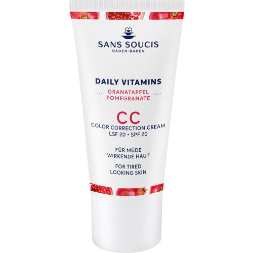 Крем Sans Soucis (Сан Суси) Daily Vitamins Гранат CC корректор от усталости кожи лица SPF20 30 мл - фото №1 Крем Sans Soucis (Сан Суси) Daily Vitamins Гранат CC корректор от усталости кожи лица SPF20 30 мл