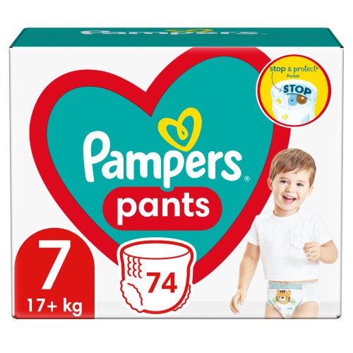 Подгузники - трусики Pampers Pants размер 7 (17+ кг) №74 - фото №1 Подгузники - трусики Pampers Pants размер 7 (17+ кг) №74