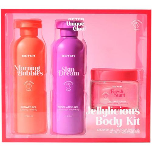 Набір Beter (Бетер) для тіла Jellylicious body kit (гель для душу 200 мл+гель-пілінг 200 мл+желе зволожуюче 150 мл) - фото №1 Набір Beter (Бетер) для тіла Jellylicious body kit (гель для душу 200 мл+гель-пілінг 200 мл+желе зволожуюче 150 мл)