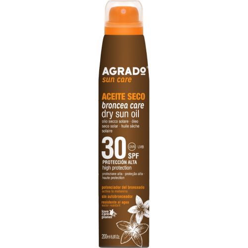 Олія Agrado (Аградо) для тіла суха SPF30 200 мл - фото №1 Олія Agrado (Аградо) для тіла суха SPF30 200 мл