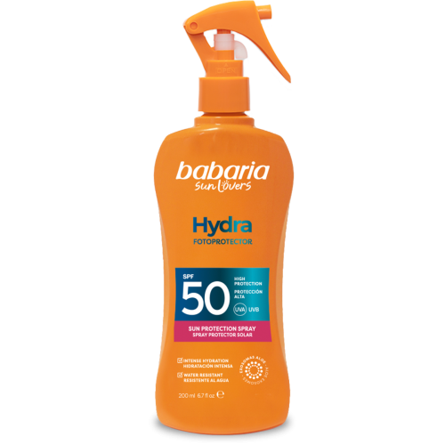 Спрей Babaria (Бабарія) для тіла сонцезахисний зволожуючий SPF 50 200 мл - фото №1 Спрей Babaria (Бабарія) для тіла сонцезахисний зволожуючий SPF 50 200 мл