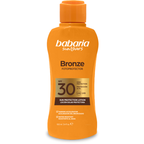 Лосьон Babaria (Бабария) для тела для загара с бронзирующим эффектом SPF 30 100 мл - фото №1 Лосьон Babaria (Бабария) для тела для загара с бронзирующим эффектом SPF 30 100 мл