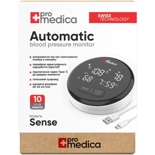 Тонометр ProMedica Sense автоматичний - фото №1 Тонометр ProMedica Sense автоматичний