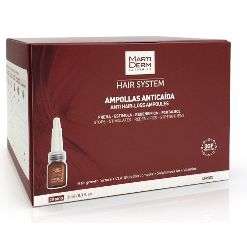 Ампулы Martiderm (Мартидерм) от выпадения волос 3 мл №28 - фото №1 Ампулы Martiderm (Мартидерм) от выпадения волос 3 мл №28