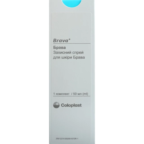 Спрей для кожи Coloplast Brava (Брава) 12020 защитный 50 мл - фото №1 Спрей для кожи Coloplast Brava (Брава) 12020 защитный 50 мл