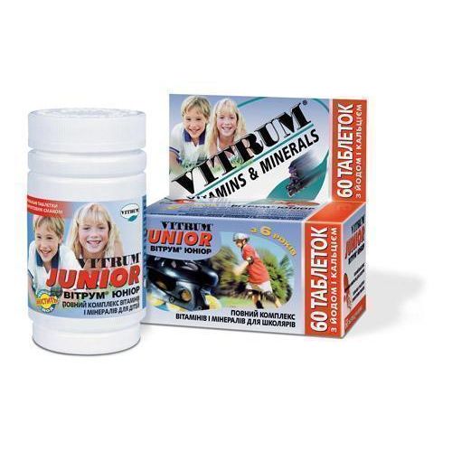 Вітрум юніор таблетки №60 - фото №1 Вітрум юніор таблетки №60