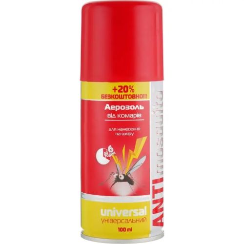 Аэрозоль Anti mosquito Универсальный 100 мл - фото №1 Аэрозоль Anti mosquito Универсальный 100 мл