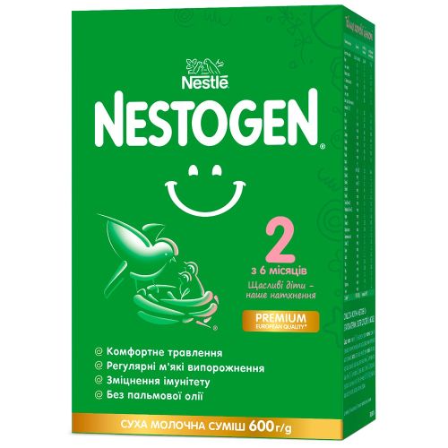 Смесь молочная Nestle Nestogen-2 (с 6 месяцев) 600 г - фото №1 Смесь молочная Nestle Nestogen-2 (с 6 месяцев) 600 г