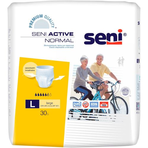 Труси Seni Active Normal поглинаючі для дорослих р. L №30 - фото №1 Труси Seni Active Normal поглинаючі для дорослих р. L №30