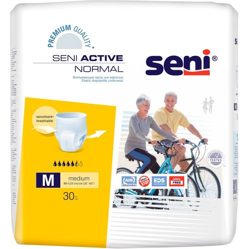 Трусы Seni Active Normal поглощающие для взрослых р. M №30 - фото №1 Трусы Seni Active Normal поглощающие для взрослых р. M №30