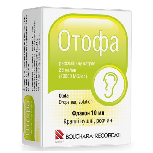 Отофа краплі вушн 10 мл - фото №1 Отофа краплі вушн 10 мл