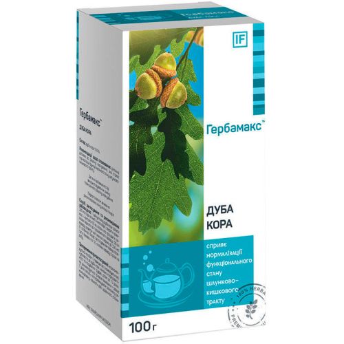 Дуба кора Гербамакс (Herbamax) 100 г - фото №1 Дуба кора Гербамакс (Herbamax) 100 г