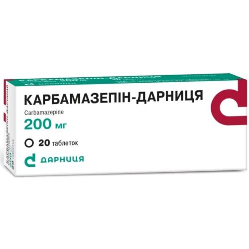 Карбамазепін-Дарниця 0,2 г таблетки №20 - фото №1 Карбамазепін-Дарниця 0,2 г таблетки №20