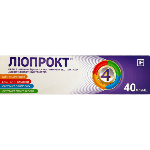 Лиопрокт крем 40 мл - фото №1 Лиопрокт крем 40 мл