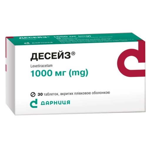 Десейз 1000 мг таблетки №30 - фото №1 Десейз 1000 мг таблетки №30