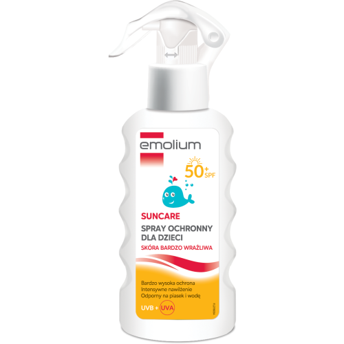 Солнцезащитный спрей Emolium (Эмолиум) для детей SPF50+ 175 мл - фото №1 Солнцезащитный спрей Emolium (Эмолиум) для детей SPF50+ 175 мл