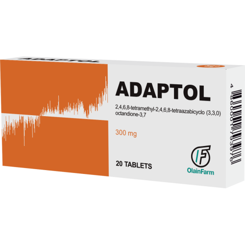 Адаптол 0,3 г таблетки №20 - фото №1 Адаптол 0,3 г таблетки №20