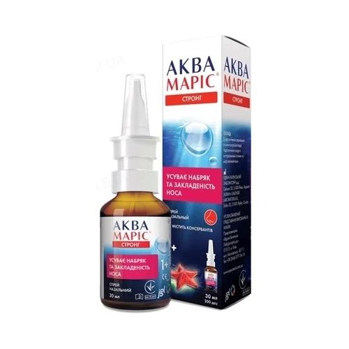 Аква Марис Стронг спрей 30 мл - фото №1 Аква Марис Стронг спрей 30 мл