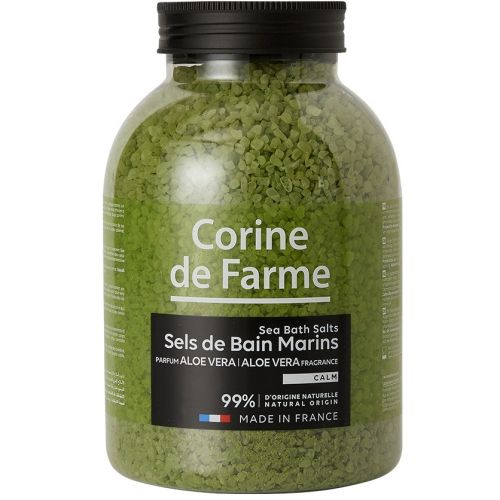 Соль морская Corine De Farme для ванн Алое вера 1,3 кг - фото №1 Соль морская Corine De Farme для ванн Алое вера 1,3 кг